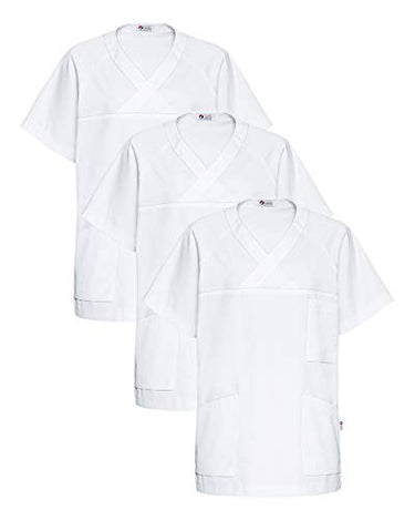 CLINIC DRESS Schlupfkasack - 3er Pack Herren Kasack V-Ausschnitt 95 Grad Wäsche SPARPACK Petrol im Sale